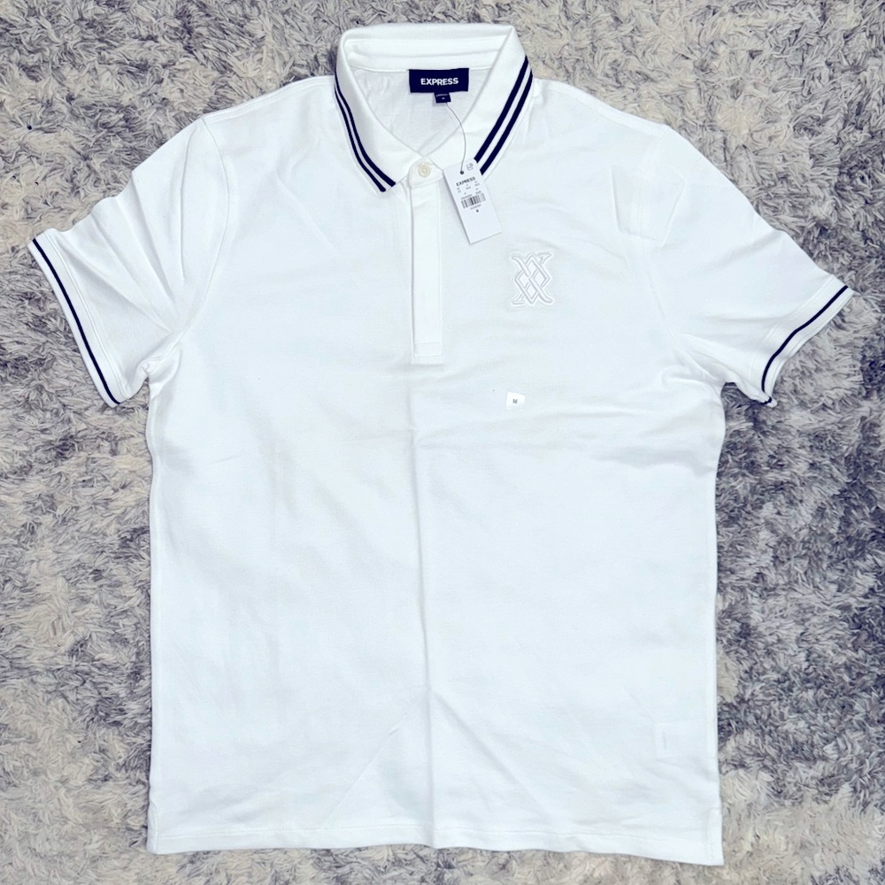 Embroidered X-Logo Perfect Pima Cotton Polo